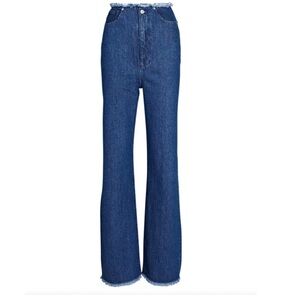Weworewhat frayed high rise jeans